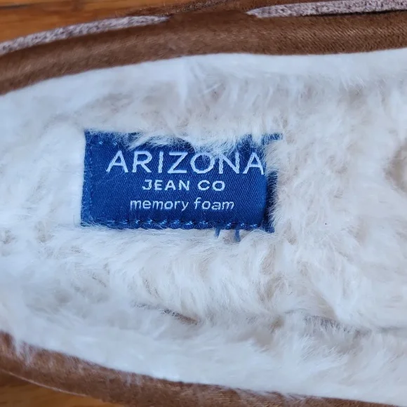 Arizona Jean Co. Women Slippers Moccasin Mellow Brown Memory Foam US Size 9.5 - Picture 3 of 5